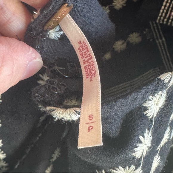 NWT Free People Juni Mini Dress Embroidered Striped Floral Halter size small - Picture 6 of 7